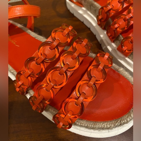 3.1 Phillip Lim Noa Platform Sandals size 40 Cruz Ring Platform watermelon red - Picture 3 of 11